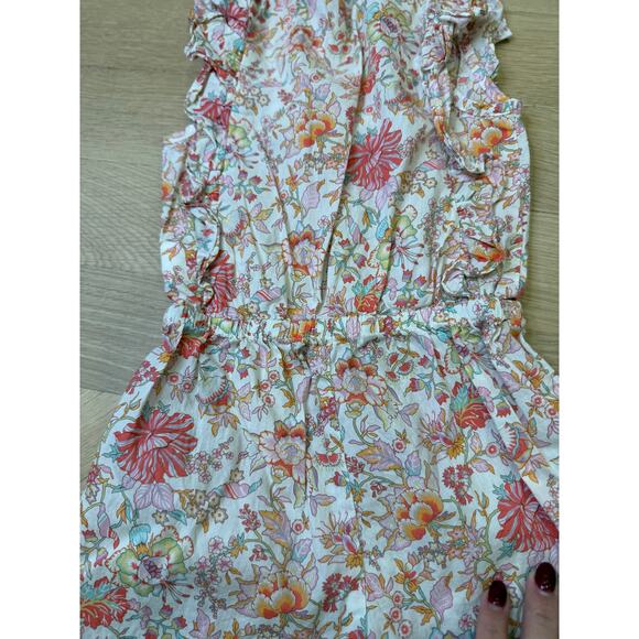 Tartine Et Chocolate - Orange Floral Romper - 3A - Picture 5 of 6